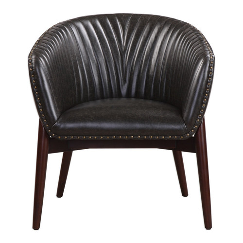 Uttermost - 23380 - Accent Chair - Anders - Antique Brass