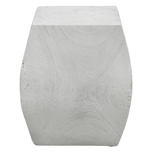 Uttermost - 25295 - Accent Stool - Grove - Soft Ivory With Natural Wood