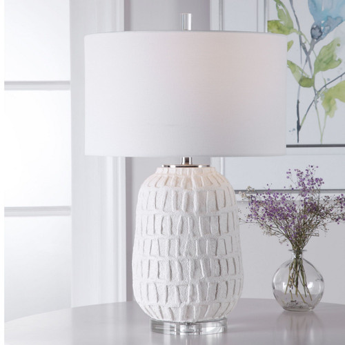 Uttermost - 28283-1 - One Light Table Lamp - Caelina - Polished Nickel