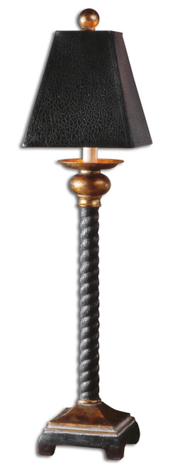 Uttermost - 29007 - One Light Buffet Lamp - Bellcord - Matte Black Antique Gray And Bronze