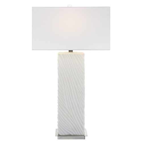 Uttermost - 30066 - One Light Table Lamp - Pillar - Brushed Nickel