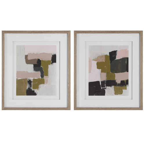 Uttermost - 41453 - Framed Prints Set/2 - Color Block - Solid Wood