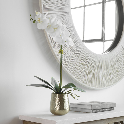 Uttermost - 60189 - Artificial Flower - Cami Orchid - Hammered Brass