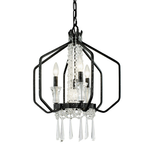 Varaluz - 270P04OX - Four Light Pendant - Barcelona - Onyx