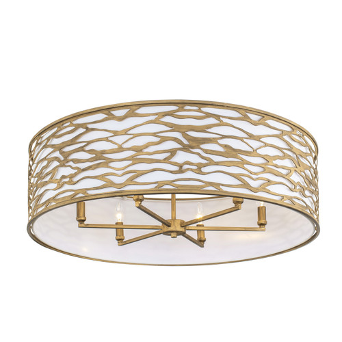 Varaluz - 348S06HG - Six Light Convertible Semi-Flush/Pendant - Kato - Havana Gold