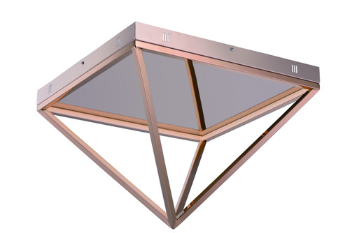 ET2 - E20812-RG - LED Flush Mount - Pyramid - Rose Gold