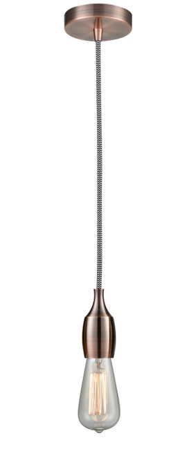 Innovations - 100AC-10BW-3AC - One Light Mini Pendant - Chelsea - Antique Copper