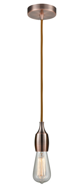 Innovations - 100AC-10CR-3AC - One Light Mini Pendant - Chelsea - Antique Copper