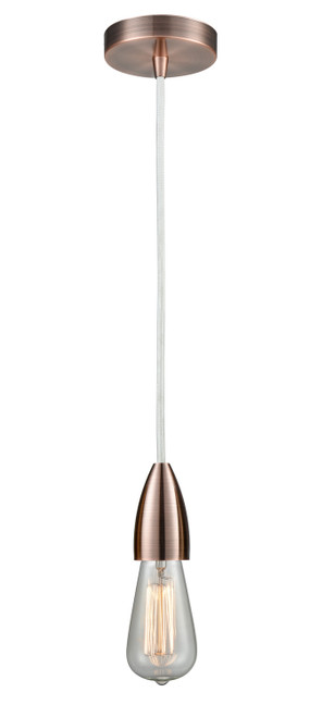 Innovations - 100AC-10W-4AC - One Light Mini Pendant - Fairchild - Antique Copper