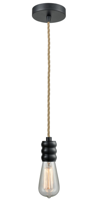 Innovations - 100BK-10RE-5BK - One Light Mini Pendant - Gatsby - Matte Black