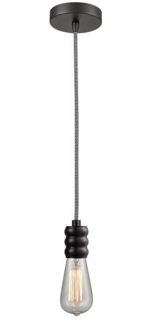Innovations - 100OB-10BW-5OB - One Light Mini Pendant - Gatsby - Oil Rubbed Bronze