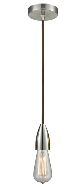 Innovations - 100SN-10BR-4SN - One Light Mini Pendant - Fairchild - Satin Nickel