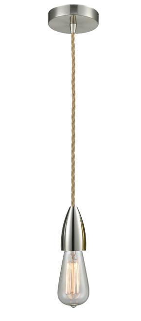 Innovations - 100SN-10RE-4SN - One Light Mini Pendant - Fairchild - Satin Nickel