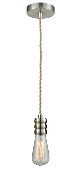 Innovations - 100SN-10RE-5SN - One Light Mini Pendant - Gatsby - Satin Nickel