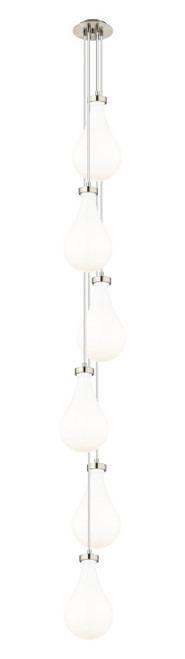 Innovations - 106-451-1P-SN-G451-7GWH - Six Light Pendant - Downtown Urban - Brushed Satin Nickel