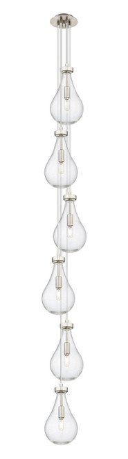 Innovations - 106-451-1P-SN-G451-7SDY - Six Light Pendant - Downtown Urban - Brushed Satin Nickel