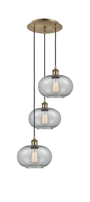 Innovations - 113B-3P-AB-G247 - LED Pendant - Ballston - Antique Brass