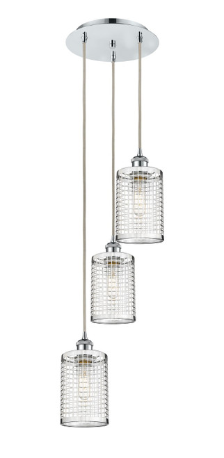Innovations - 113B-3P-PC-M18-PC - LED Pendant - Downtown Urban - Polished Chrome