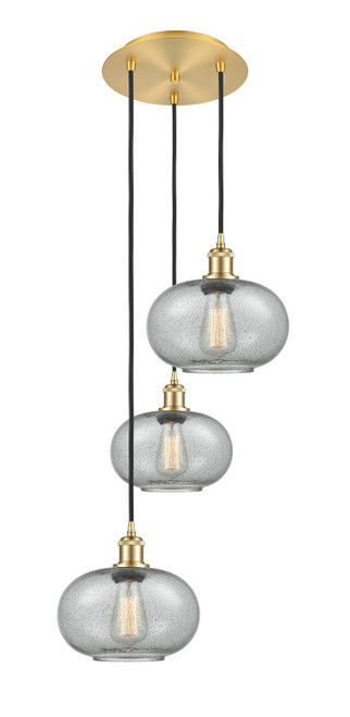 Innovations - 113B-3P-SG-G247 - LED Pendant - Ballston - Satin Gold