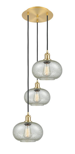 Innovations - 113B-3P-SG-G249 - LED Pendant - Ballston - Satin Gold