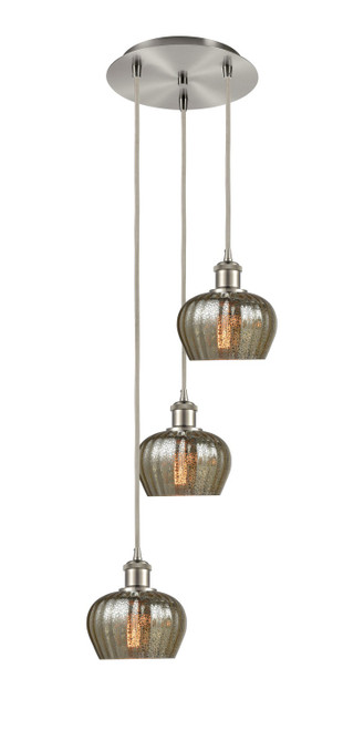 Innovations - 113B-3P-SN-G96 - Three Light Pendant - Ballston - Brushed Satin Nickel