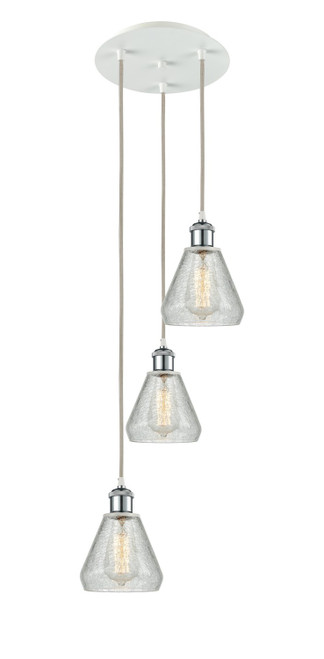 Innovations - 113B-3P-WPC-G275 - LED Pendant - Ballston - White Polished Chrome