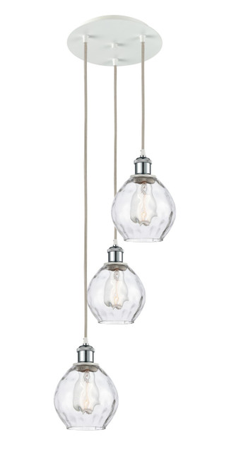 Innovations - 113B-3P-WPC-G362 - LED Pendant - Ballston - White Polished Chrome