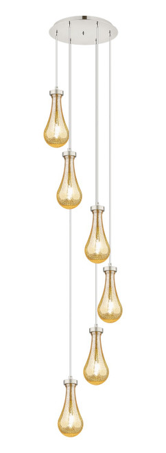 Innovations - 116-451-1P-PN-G451-5ME - Six Light Pendant - Downtown Urban - Polished Nickel