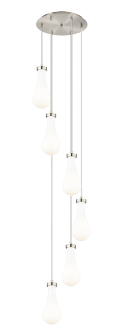 Innovations - 116-451-1P-SN-G451-5GWH - Six Light Pendant - Downtown Urban - Brushed Satin Nickel