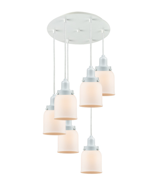 Innovations - 116W-10W-0H-W-G51 - Six Light Pendant - Whitney - White