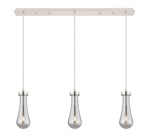Innovations - 123-451-1P-PN-G451-4SM - Three Light Linear Pendant - Downtown Urban - Polished Nickel