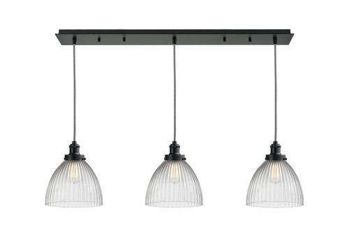 Innovations - 123BK-10BW-1H-BK-G222 - LED Linear Pendant - Edison - Matte Black
