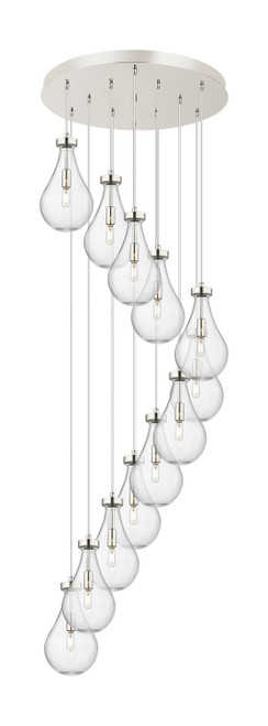Innovations - 126-451-1P-PN-G451-7CL - 12 Light Pendant - Downtown Urban - Polished Nickel