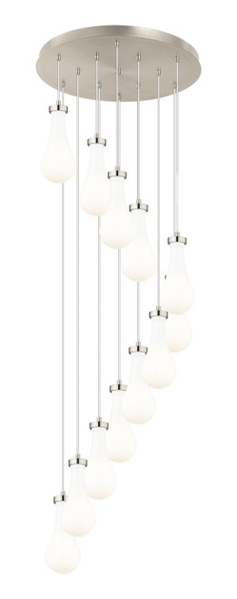 Innovations - 126-451-1P-SN-G451-5GWH - 12 Light Pendant - Downtown Urban - Brushed Satin Nickel