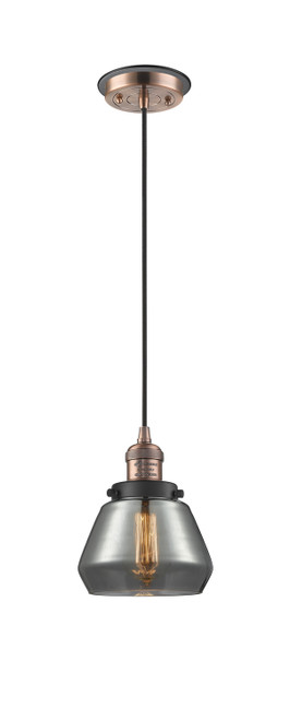 Innovations - 201CBP-ACBK-G173 - One Light Mini Pendant - Franklin Restoration - Antique Copper
