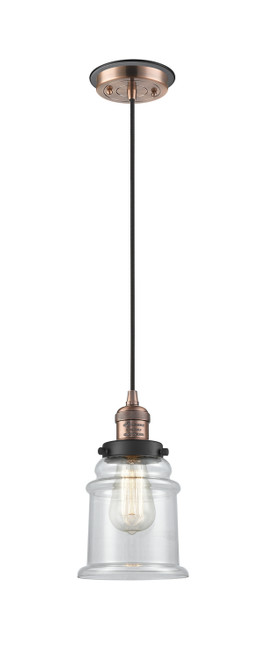 Innovations - 201CBP-ACBK-G182 - One Light Mini Pendant - Franklin Restoration - Antique Copper