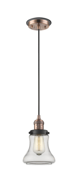 Innovations - 201CBP-ACBK-G192 - One Light Mini Pendant - Franklin Restoration - Antique Copper