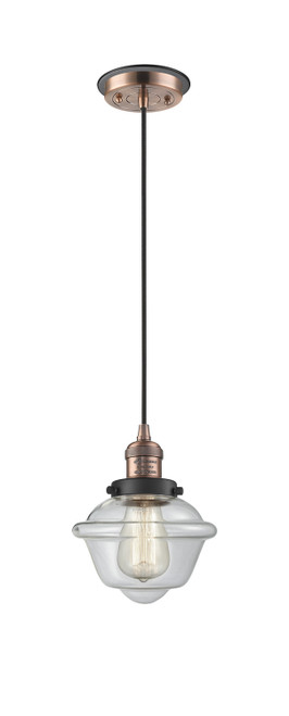 Innovations - 201CBP-ACBK-G532 - One Light Mini Pendant - Franklin Restoration - Antique Copper