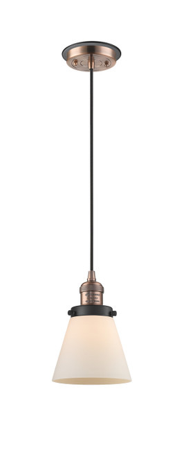 Innovations - 201CBP-ACBK-G61 - One Light Mini Pendant - Franklin Restoration - Antique Copper
