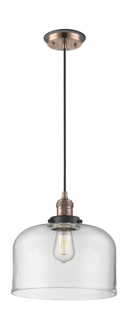 Innovations - 201CBP-ACBK-G72-L - One Light Mini Pendant - Franklin Restoration - Antique Copper