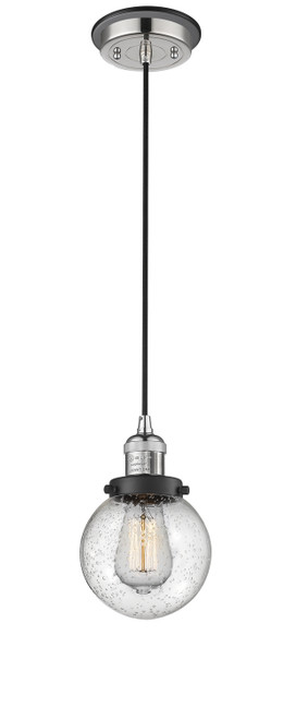 Innovations - 201CBP-PNBK-G204-6 - One Light Mini Pendant - Franklin Restoration - Polished Nickel