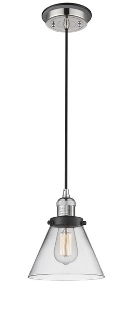 Innovations - 201CBP-PNBK-G42 - One Light Mini Pendant - Franklin Restoration - Polished Nickel