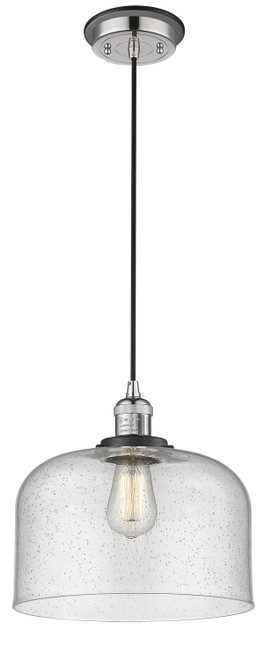Innovations - 201CBP-PNBK-G74-L - One Light Mini Pendant - Franklin Restoration - Polished Nickel