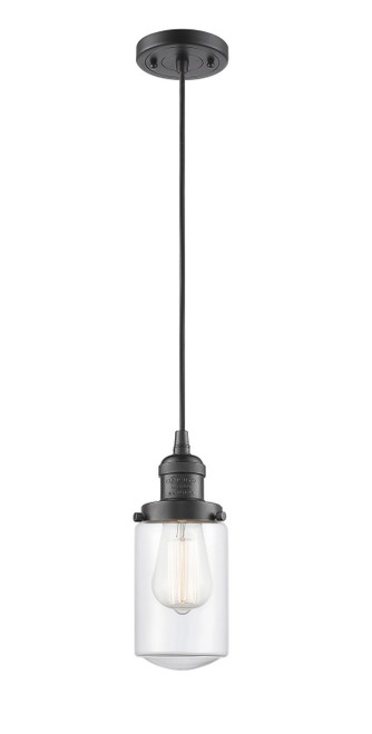 Innovations - 201C-OB-G312-LED - LED Mini Pendant - Franklin Restoration - Oil Rubbed Bronze