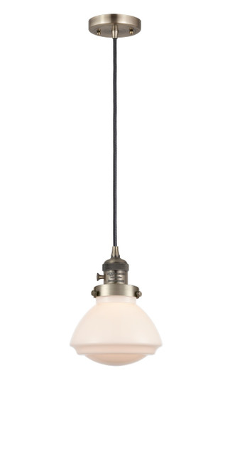 manufacturer_finish:Antique Brass|manufacturer_glass:Matte White Olean|light_output:245.00lm|color_temperature:2100K|cri:98