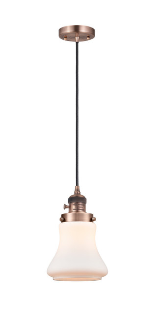Innovations - 201CSW-AC-G191 - One Light Mini Pendant - Franklin Restoration - Antique Copper
