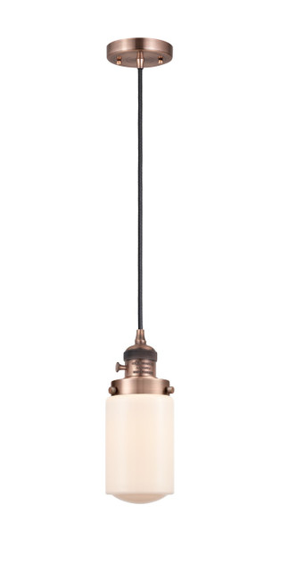 Innovations - 201CSW-AC-G311 - One Light Mini Pendant - Franklin Restoration - Antique Copper