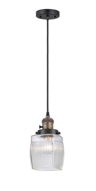 Innovations - 201CSW-BAB-G302 - One Light Mini Pendant - Franklin Restoration - Black Antique Brass