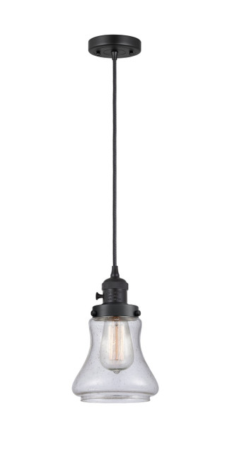 Innovations - 201CSW-BK-G194-LED - LED Mini Pendant - Franklin Restoration - Matte Black