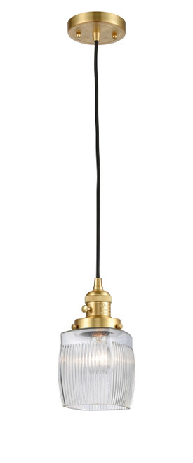 Innovations - 201CSW-SG-G302 - One Light Mini Pendant - Franklin Restoration - Satin Gold